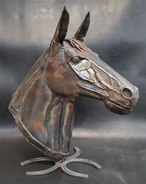Scrap Metal Art Horse Sculpture - Etsy Canada - muktibox.com