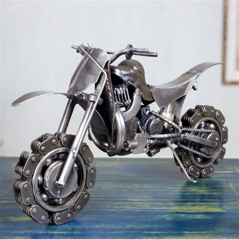 Scrap Metal Art Motorcycle - Etsy - muktibox.com