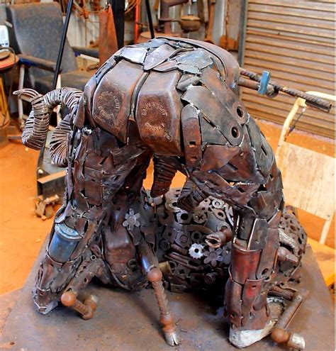 Scrap Metal Art Sculptures - Etsy UK - raincitystudios.com