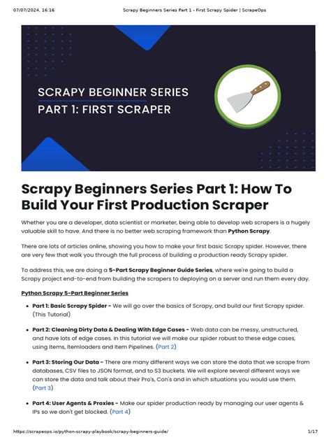 Scrapy for Beginners - A Complete How To Example Web Scraping … - coolestguyplanet.net
