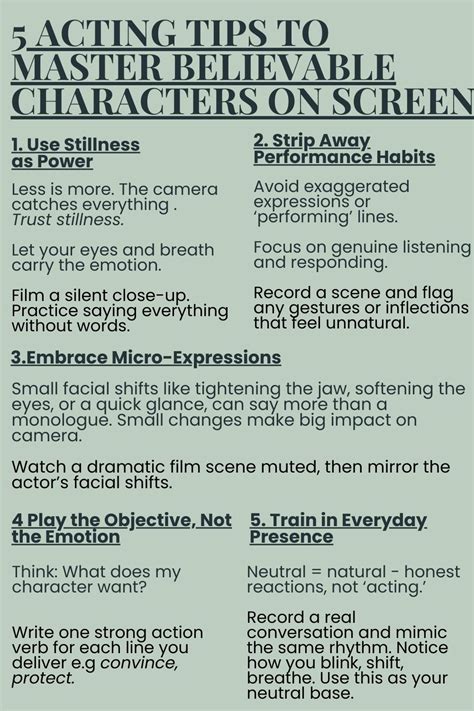 Screen Acting Tips | City Academy - muktibox.com