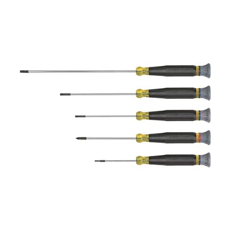 Screwdriver Set, Electronics Slotted and Phillips, 5-Piece - balustradellc