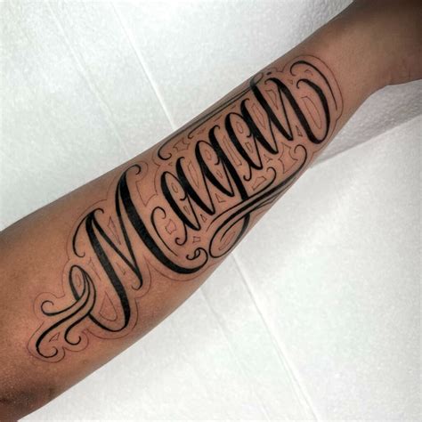 Script Tattoo | Lettering Tattoo & Designs | History of Script Tattoo - muktibox.com