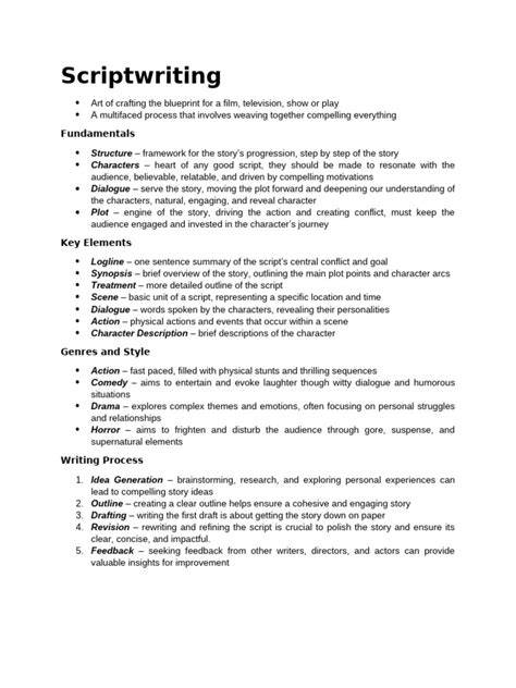 Scriptwriting Essentials - BBC - muktibox.com