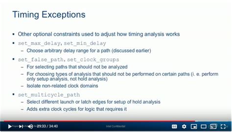 SDC Design Constraint Examples and Explanations