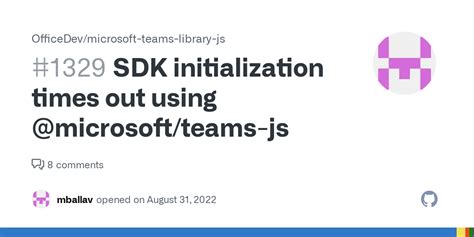 SDK initialization times out using @microsoft/teams-js #1329