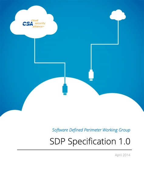 SDP Specification v1.0 - CSA - coolestguyplanet.net
