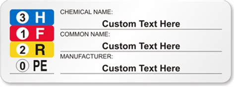 SDS Labels Preprinted and Custom MSDS