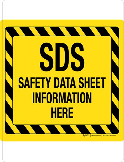 SDS Safety Data Sheet Information Here Sign