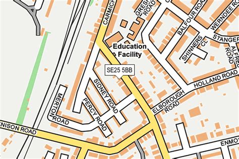 SE25 5BB maps, stats, and open data - getthedata.com