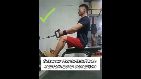 SEATED CABLE ROW, LATIH PUNGGUNG TENGAH DENGAN INI - balustradellc