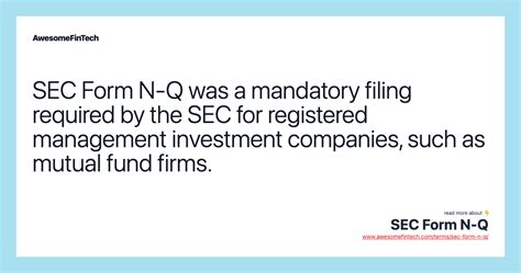 SEC Form N-Q Investor