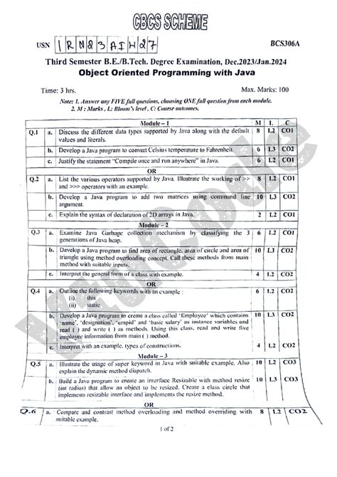 SEC102 Object Oriented Programming with Java Syllabus and Course ... - coolestguyplanet.net