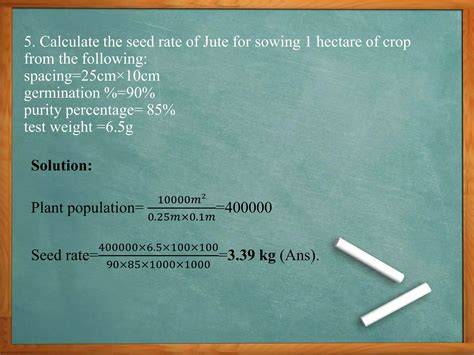 Seed rate calculation | PDF - SlideShare - raincitystudios.com