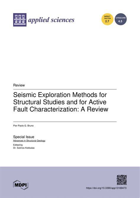Seismic Exploration Methods for Structural Studies and … - raincitystudios.com