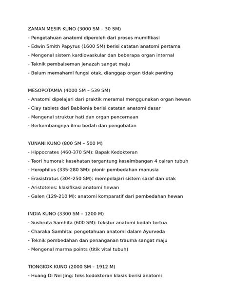 Sejarah Anatomi Kuno | PDF - wintechmobiles.com