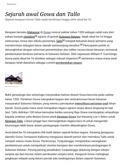 Sejarah awal Gowa dan Tallo - Wikipedia bahasa … - wintechmobiles.com
