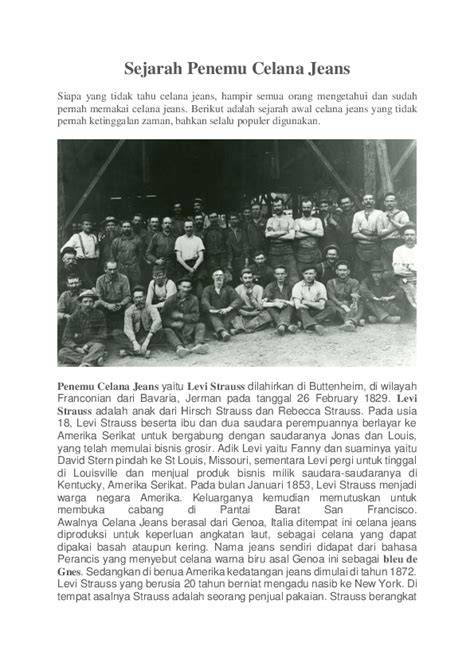 Sejarah Celana Jeans - raincitystudios.com