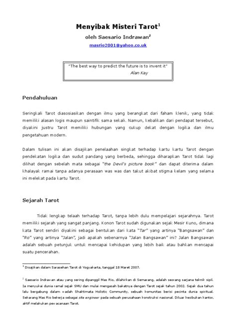 Sejarah dan Asal Usul Kartu Tarot - balustradellc