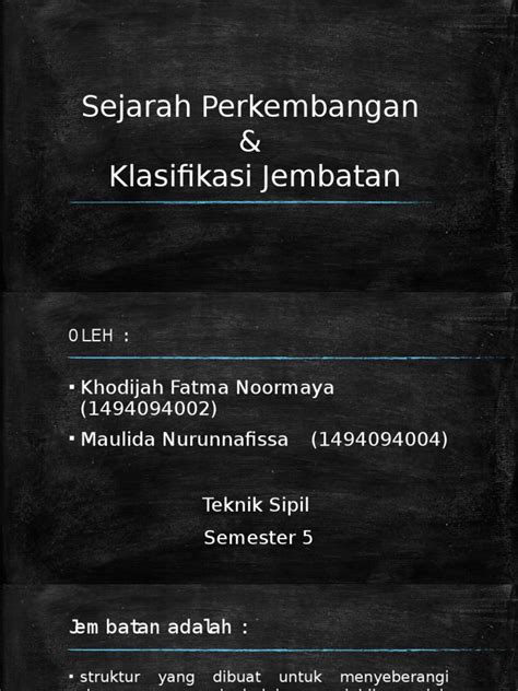Sejarah dan Klasifikasi Jembatan | PDF - Scribd - wintechmobiles.com