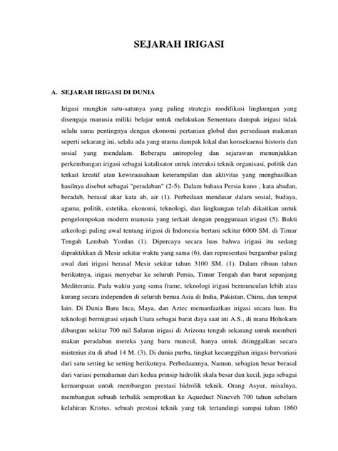 Sejarah dan Modernisasi Irigasi Global | PDF - wintechmobiles.com