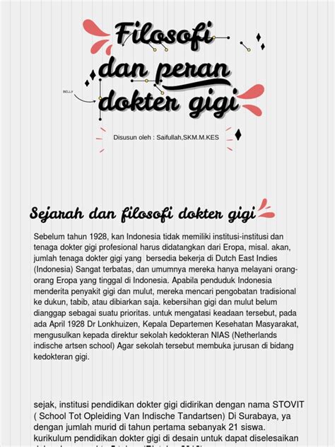 Sejarah dan Peran Dokter Gigi | PDF - Scribd - wintechmobiles.com