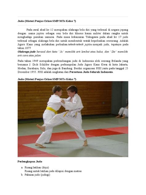 Sejarah dan Teknik Dasar Judo | PDF - Scribd - balustradellc