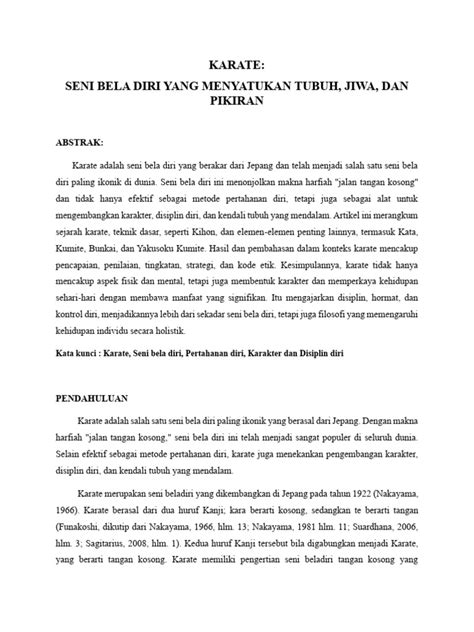 Sejarah dan Teknik Dasar Karate | PDF - Scribd - balustradellc