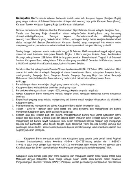 Sejarah Kabupaten Barru - Website Resmi Pemerintah Kabupaten Barru - wintechmobiles.com