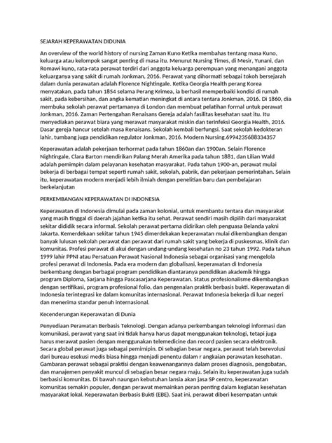 Sejarah Keperawatan Dunia - poltekkes - wintechmobiles.com