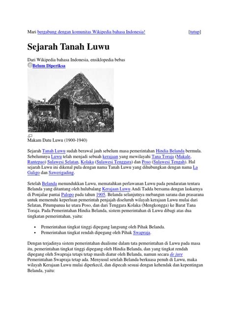 Sejarah Luwu - Wikipedia bahasa Indonesia, ensiklopedia bebas - wintechmobiles.com