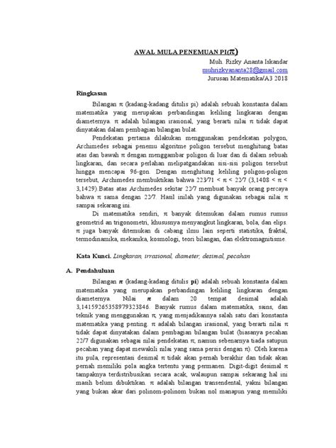 Sejarah Penemuan Bilangan Pi | PDF - Scribd - wintechmobiles.com