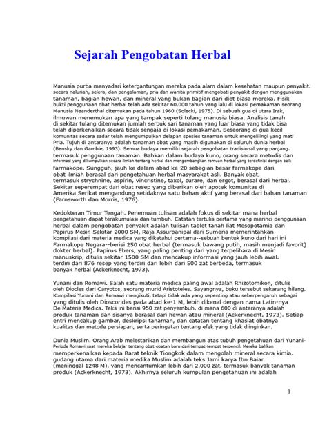 Sejarah Pengobatan Herbal - Wahyu Qolbu Publisher - wintechmobiles.com