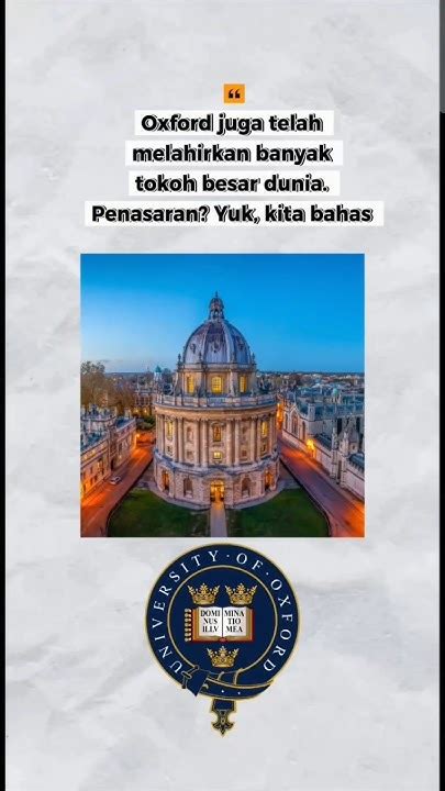Sejarah Singkat Universitas Oxford - 2025 - wintechmobiles.com