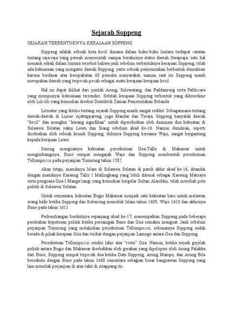 Sejarah Soppeng | PDF - Scribd - wintechmobiles.com