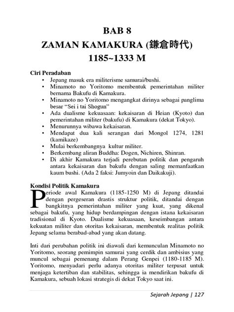 Sejarah Zaman Kamakura di Jepang | PDF | Politik - balustradellc