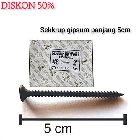 Sekrup Gypsum 1,5 Cm 1 Dus - balustradellc