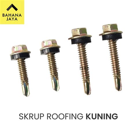 sekrup roofing kuning baut baja ringan 12x50 5cm - BigGo - balustradellc