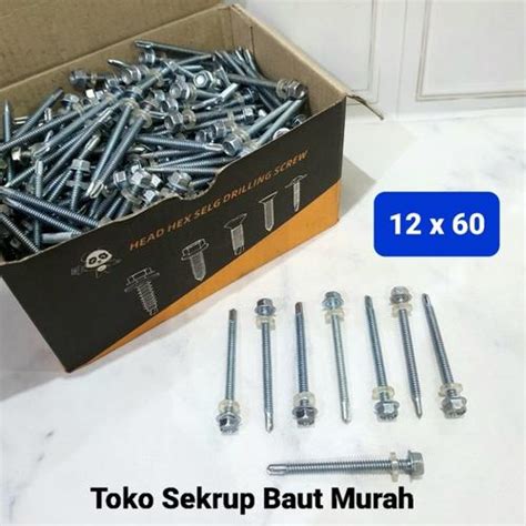 Sekrup SDS 12x60 SEC/baut drilling/sekrup drilling/baut baja ringan ... - balustradellc