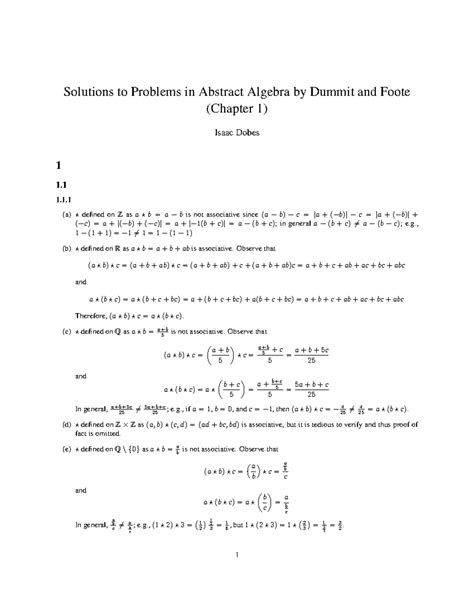 Selected Solutions to Problems in Abstract Algebra - wintechmobiles.com