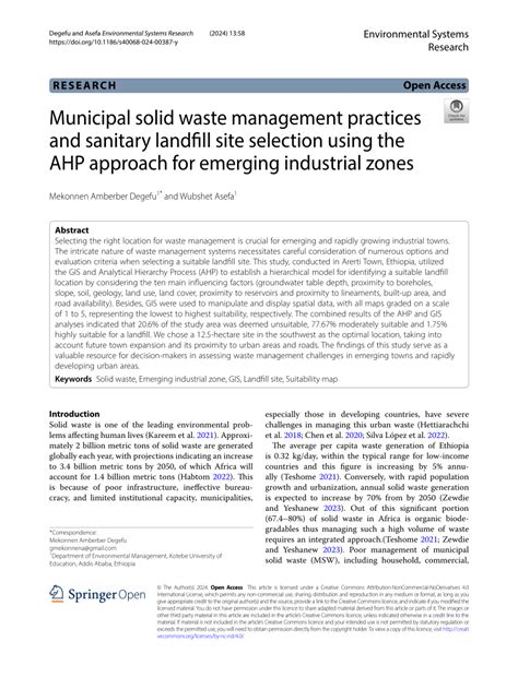 Selecting the Suitable Landfill Location for Efficient Waste Management ... - wintechmobiles.com