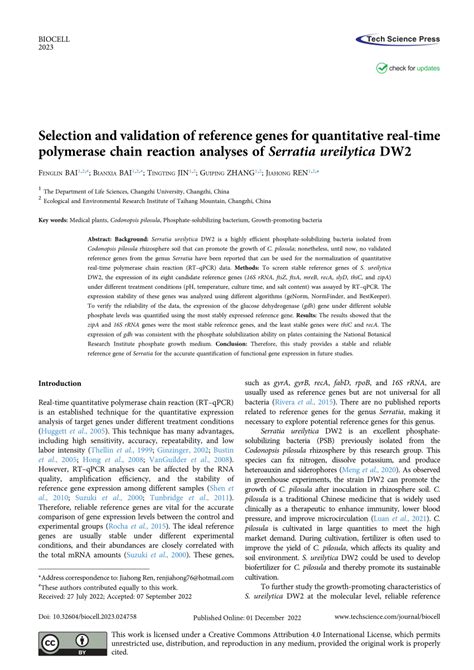 Selection of Reference Genes for Real-time Quantitative Polymerase ... - muktibox.com