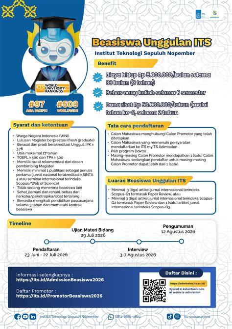 Seleksi Pascasarjana Beasiswa ITS - ITS Admisi - raincitystudios.com