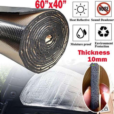 Self-Adhesive Fireproof Sound Deadener Heat Insulation Mat Car Hood ... - balustradellc