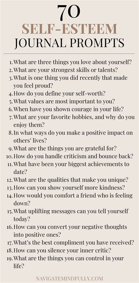 Self-Esteem Journals, Prompts, PDFs, and Ideas - balustradellc