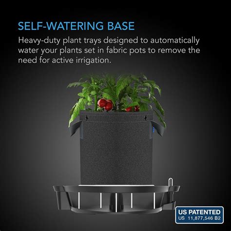 Self-Watering Fabric Pot Base, 4-Pack Auto-Irrigation Water Delivery ... - raincitystudios.com
