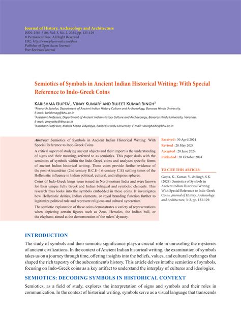 Semiotics of Symbols in Ancient Indian Historical Writing: With Special ... - wintechmobiles.com