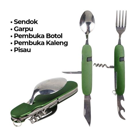 Sendok Lipet Sekaligus Garpu Foldable Spoon Fork Outdoor … - balustradellc