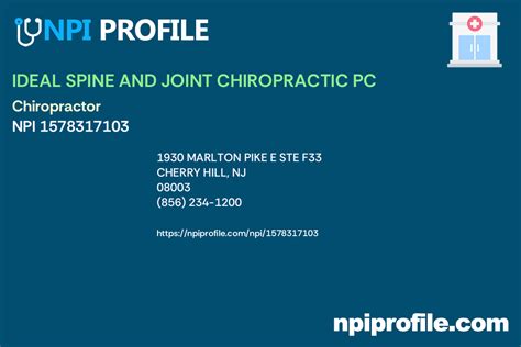 SENFT CHIROPRACTIC PC, NPI 1730335597 - Chiropractor in …