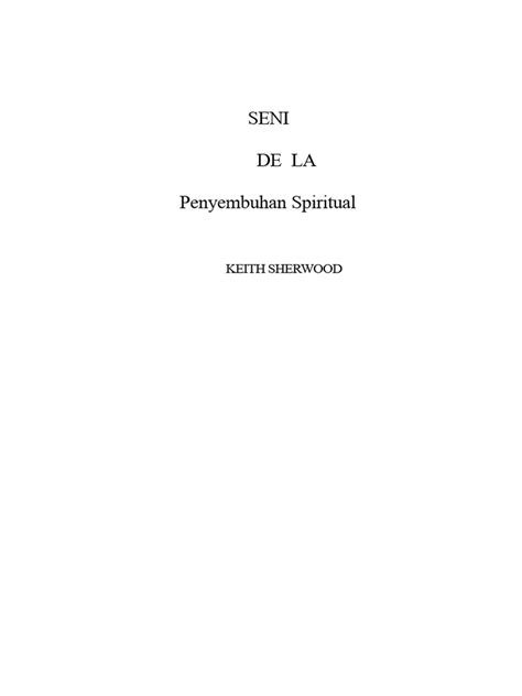 Seni Penyembuhan Spiritual | PDF - balustradellc